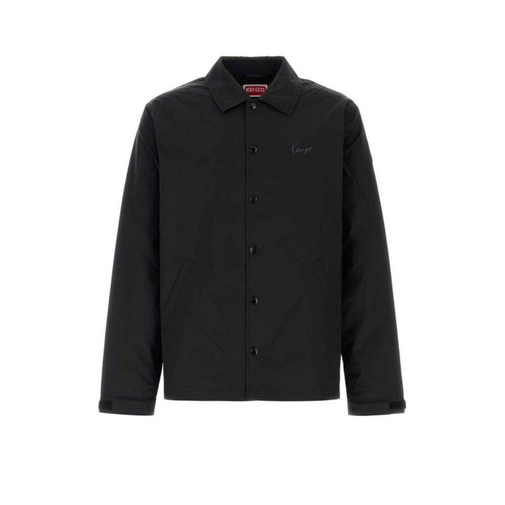 Kenzo Men Black Cotton Blend Jacket